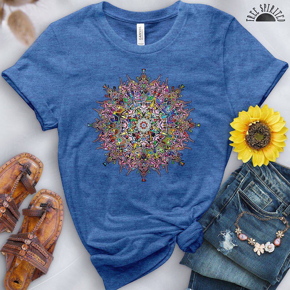 Floral Lotus Mandala Tee - Image 14
