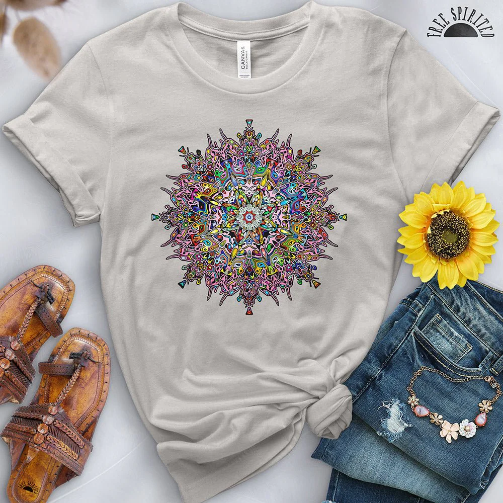 Floral Lotus Mandala Tee - Image 16