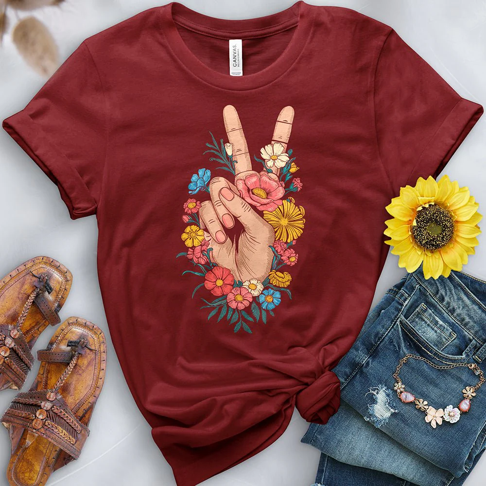 Flower Peace Tee - Image 2