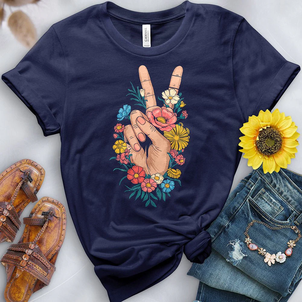 Flower Peace Tee - Image 4