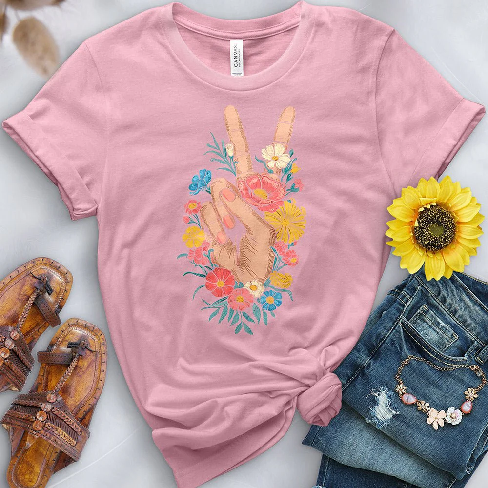 Flower Peace Tee - Image 5