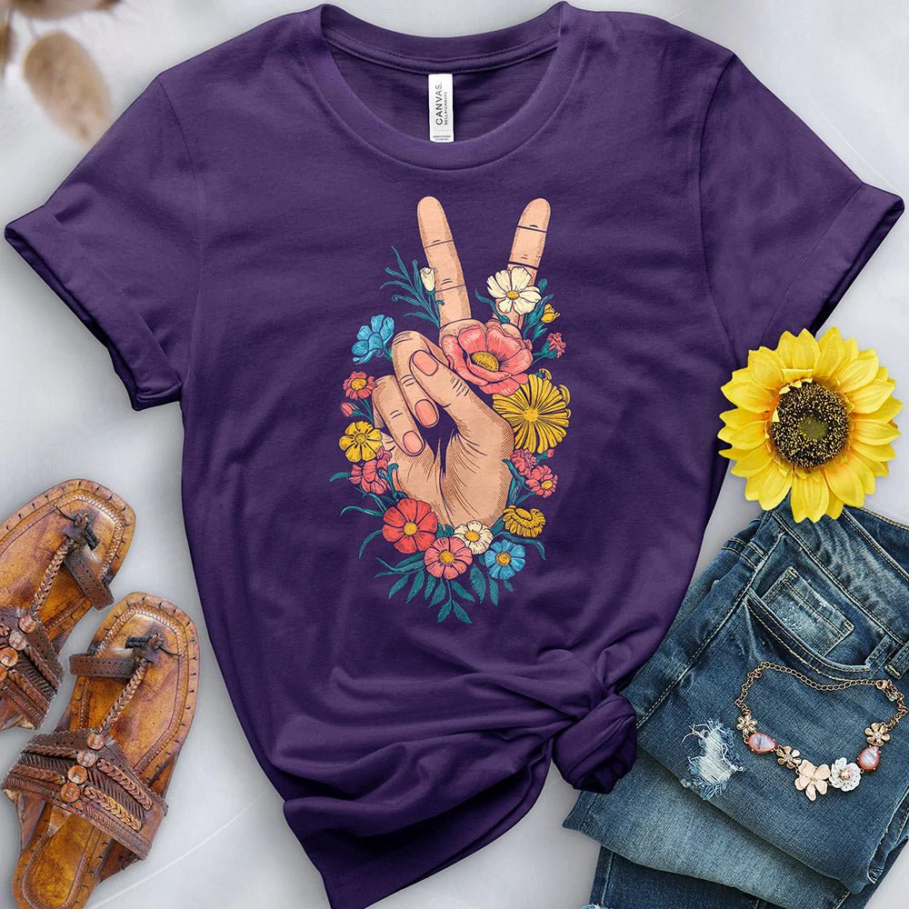 Flower Peace Tee - Image 6