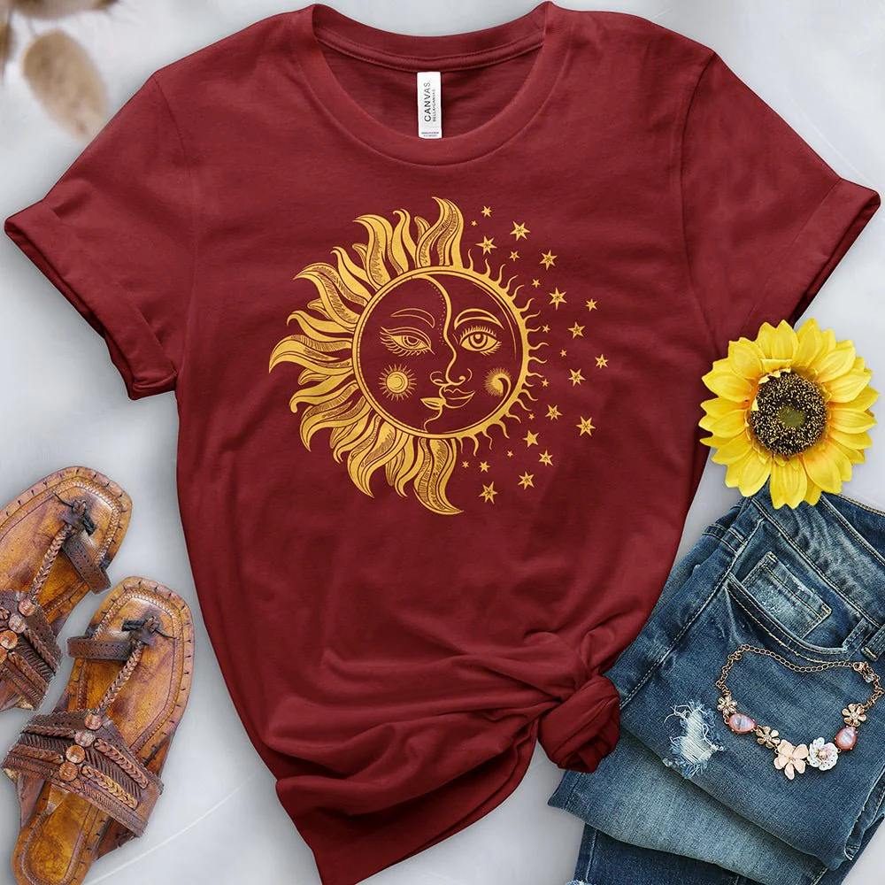 Golden Sun and Moon Tee - Image 2