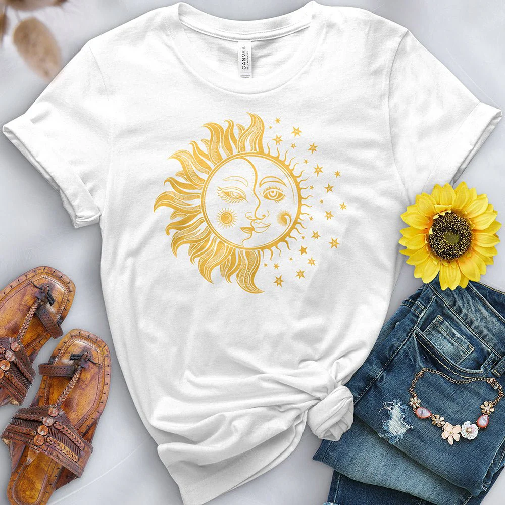 Golden Sun and Moon Tee - Image 7