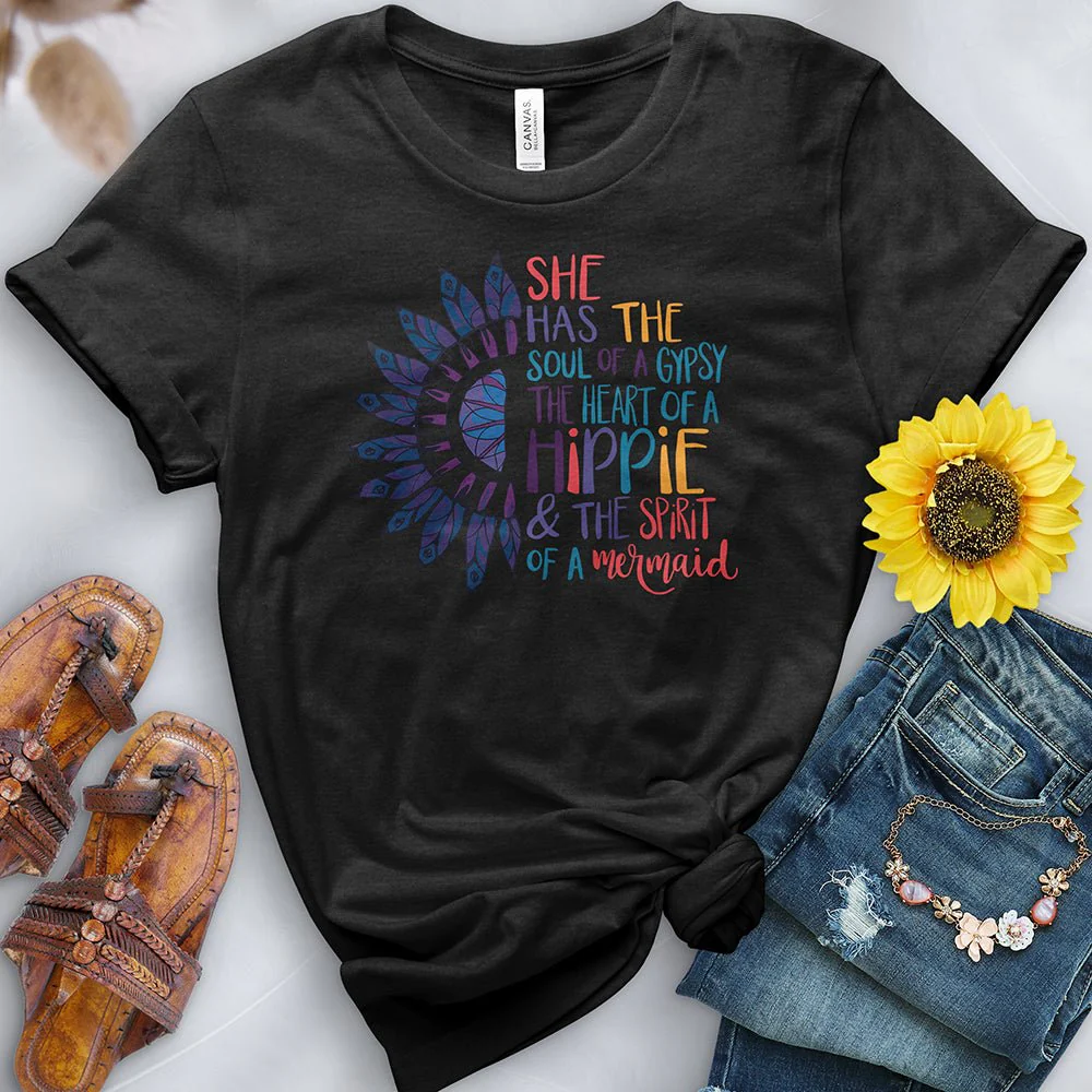 Heart of a Hippie Tee - Image 2