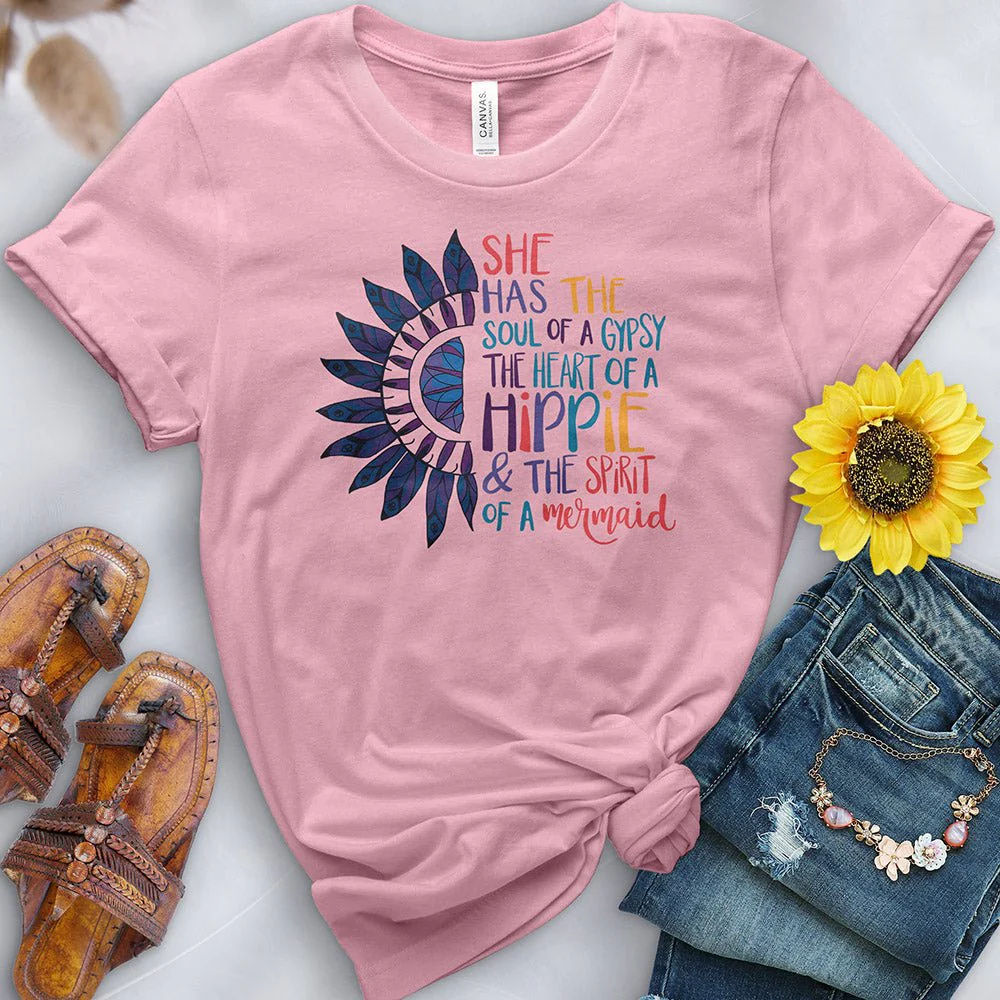 Heart of a Hippie Tee - Image 3
