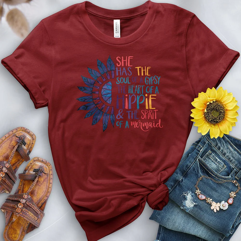 Heart of a Hippie Tee - Image 4
