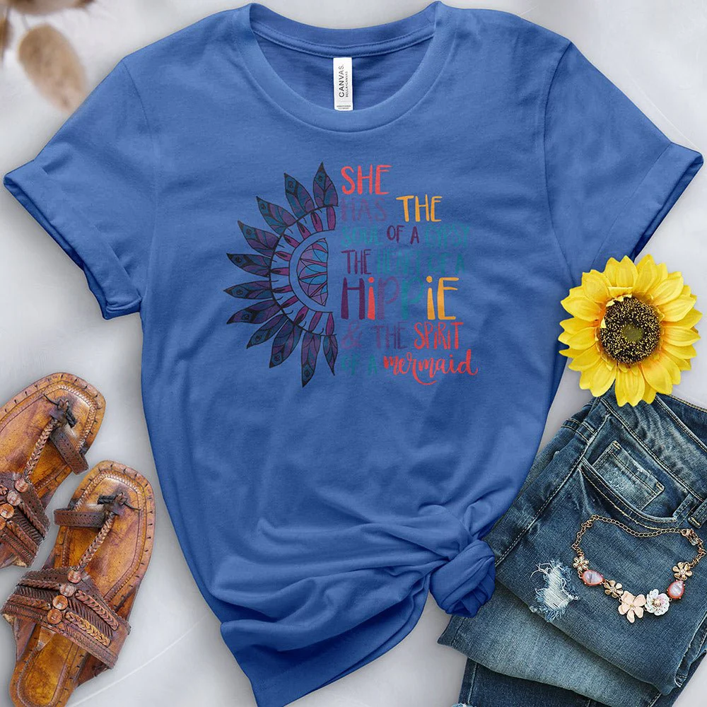 Heart of a Hippie Tee - Image 5
