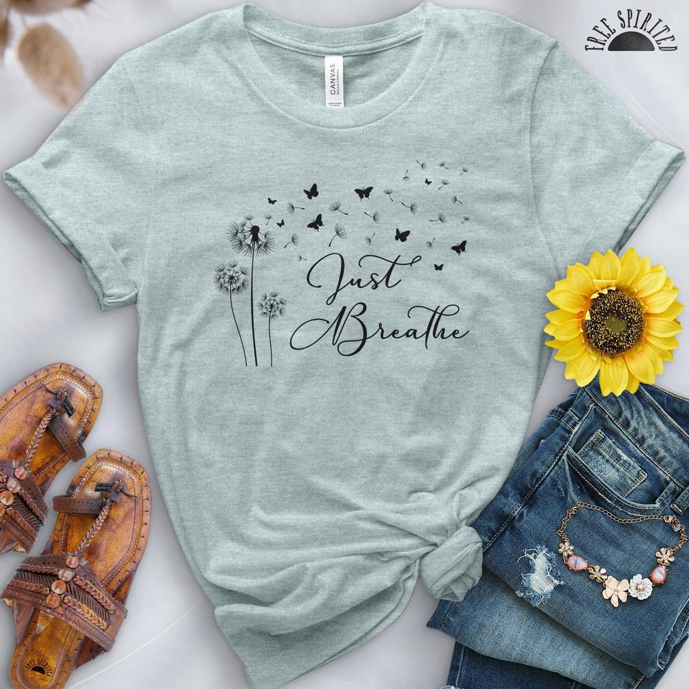 Just Breathe Dandelion Tee - Image 7