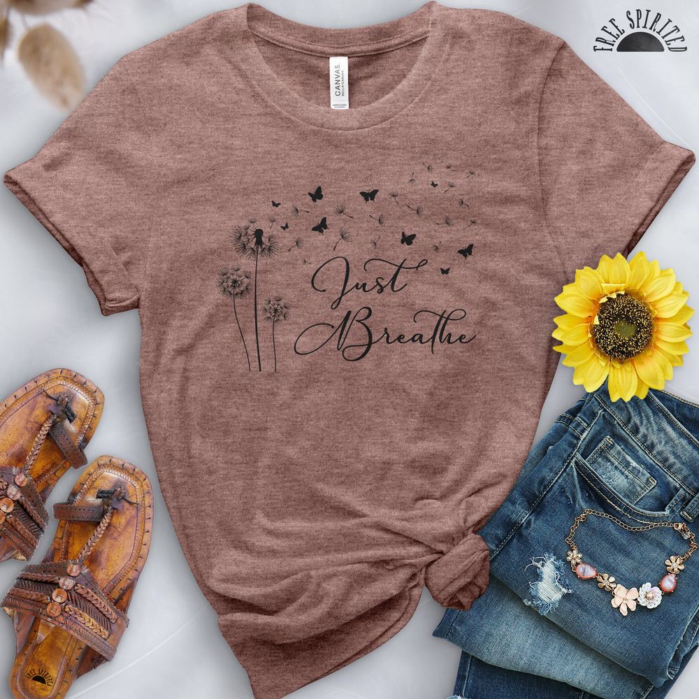 Just Breathe Dandelion Tee - Image 9