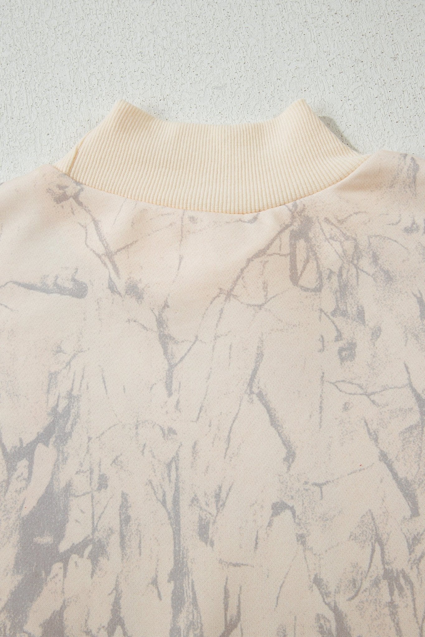 Khaki Camo Mock Neck Baggy Sweatshirt - Image 12