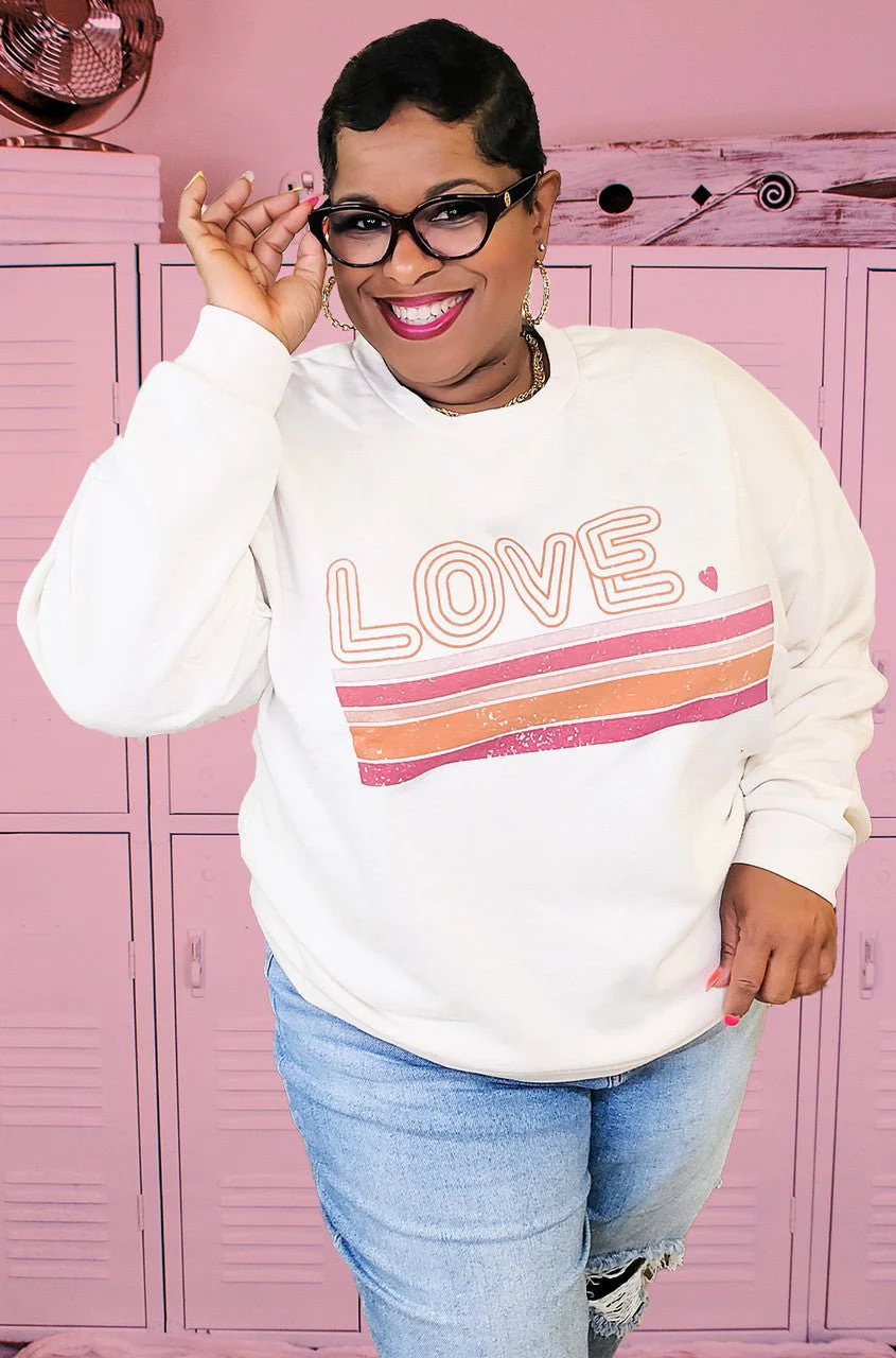 Love Stripes Sweatshirt - Image 2