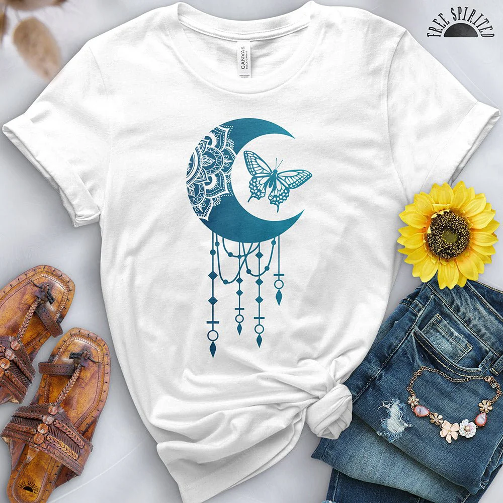 Mandala Butterfly Dreamcatcher Tee - Image 2
