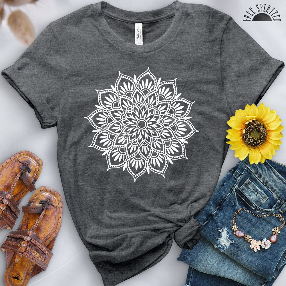 Mandala Lotus Tee - Image 6
