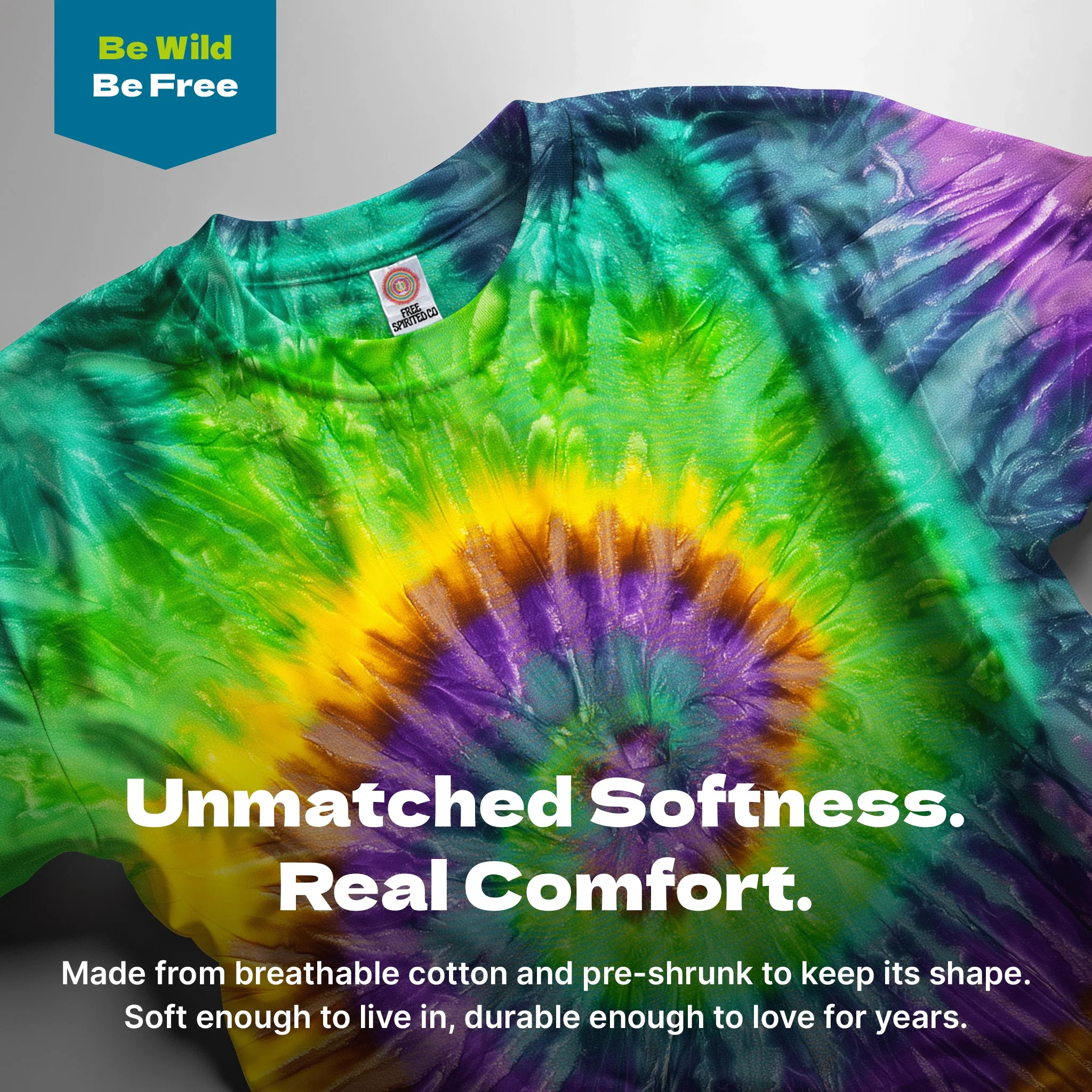 Mardi Gras Premium Hand-Dyed Comfort Shirt - Image 3