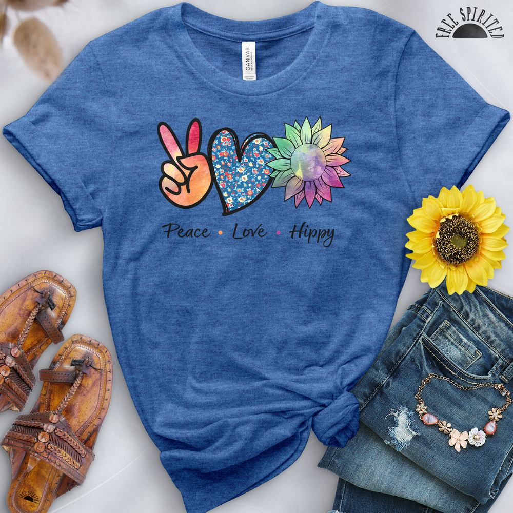 Peace Love Hippy Tee - Image 12