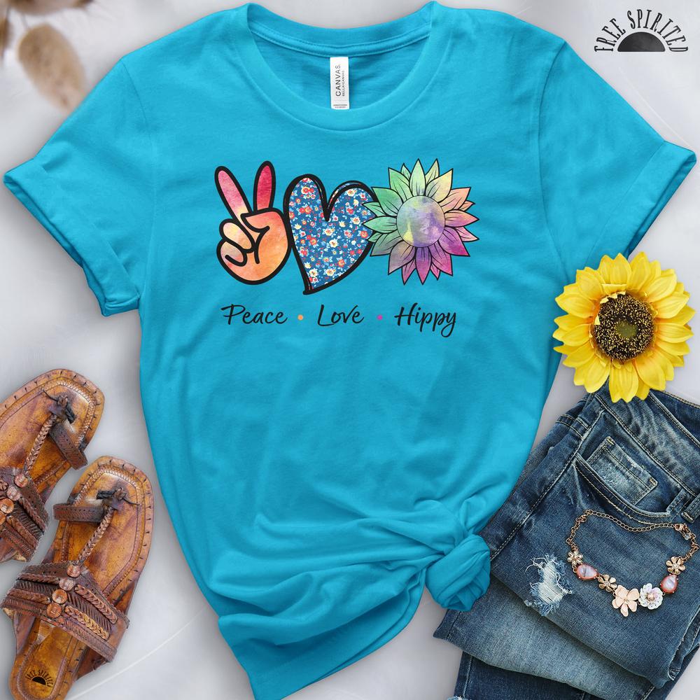 Peace Love Hippy Tee - Image 2