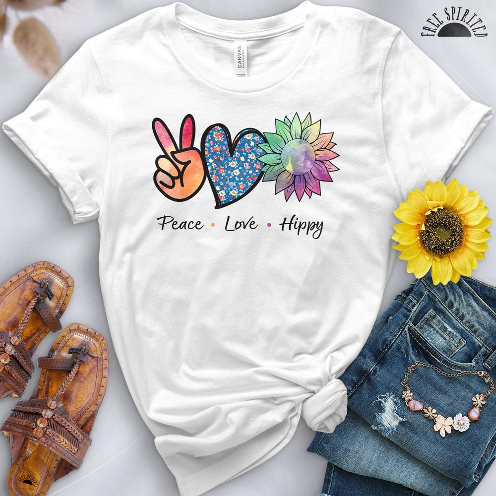 Peace Love Hippy Tee - Image 3