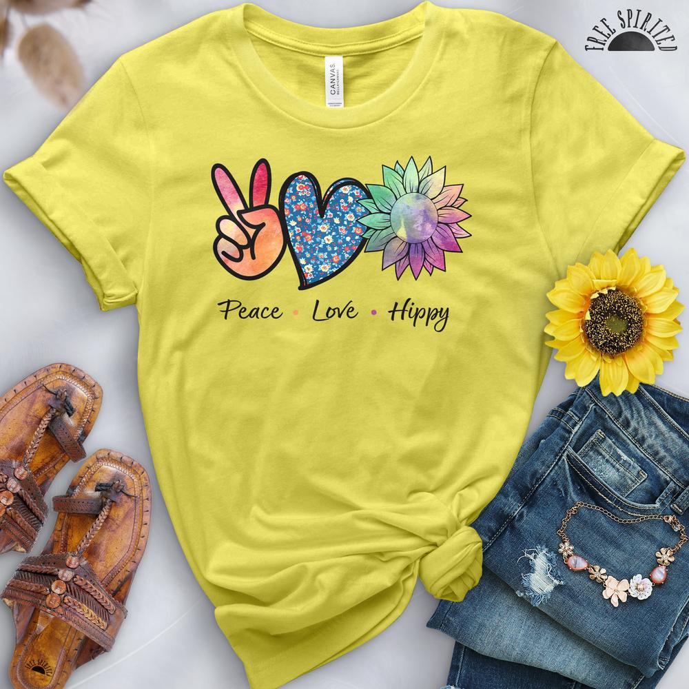 Peace Love Hippy Tee - Image 4