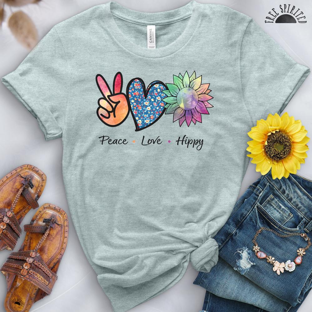 Peace Love Hippy Tee - Image 6