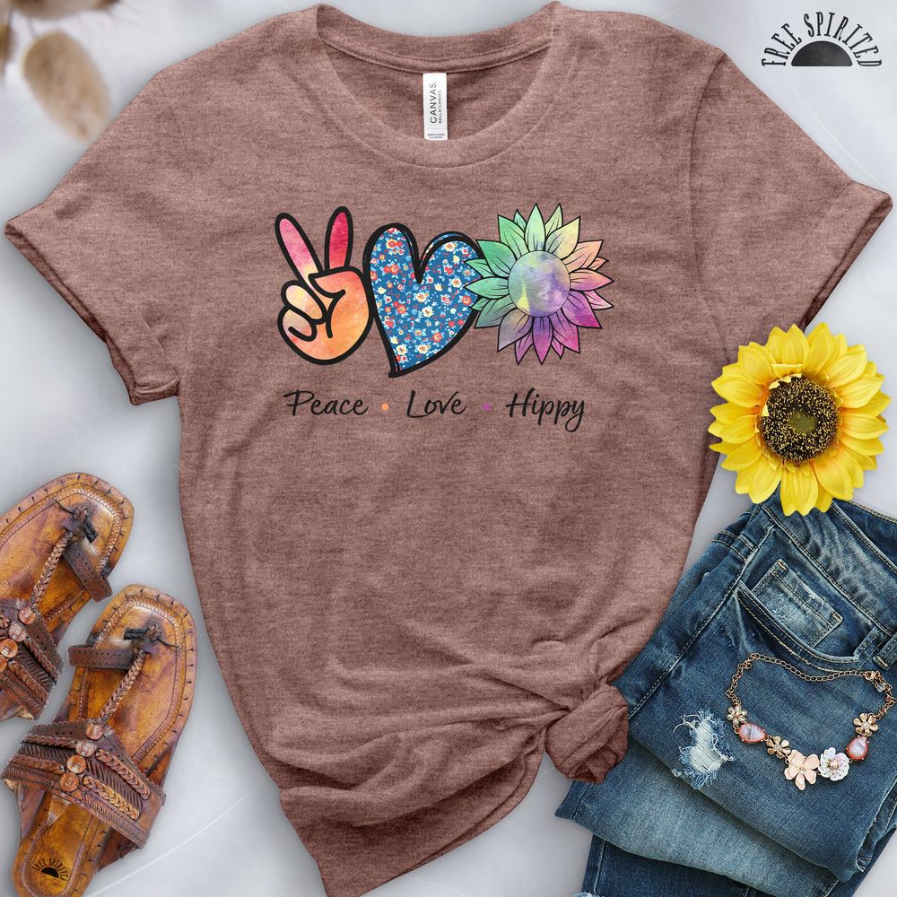 Peace Love Hippy Tee - Image 8