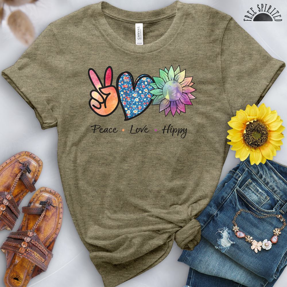 Peace Love Hippy Tee - Image 9