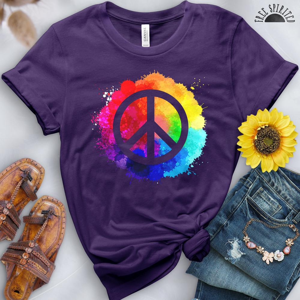 Peace Sign World Peace Tee - Image 4