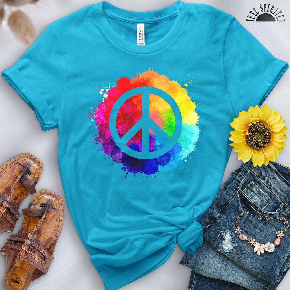 Peace Sign World Peace Tee - Image 5