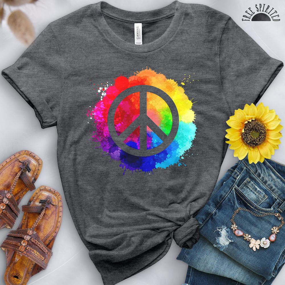 Peace Sign World Peace Tee - Image 7