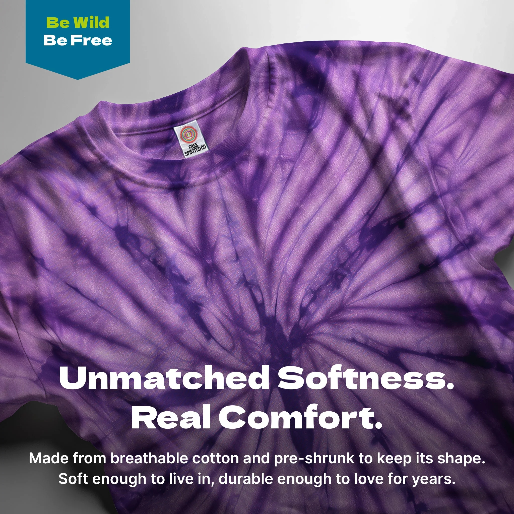Purple Spider Hand Dyed Long Sleeve - Image 3
