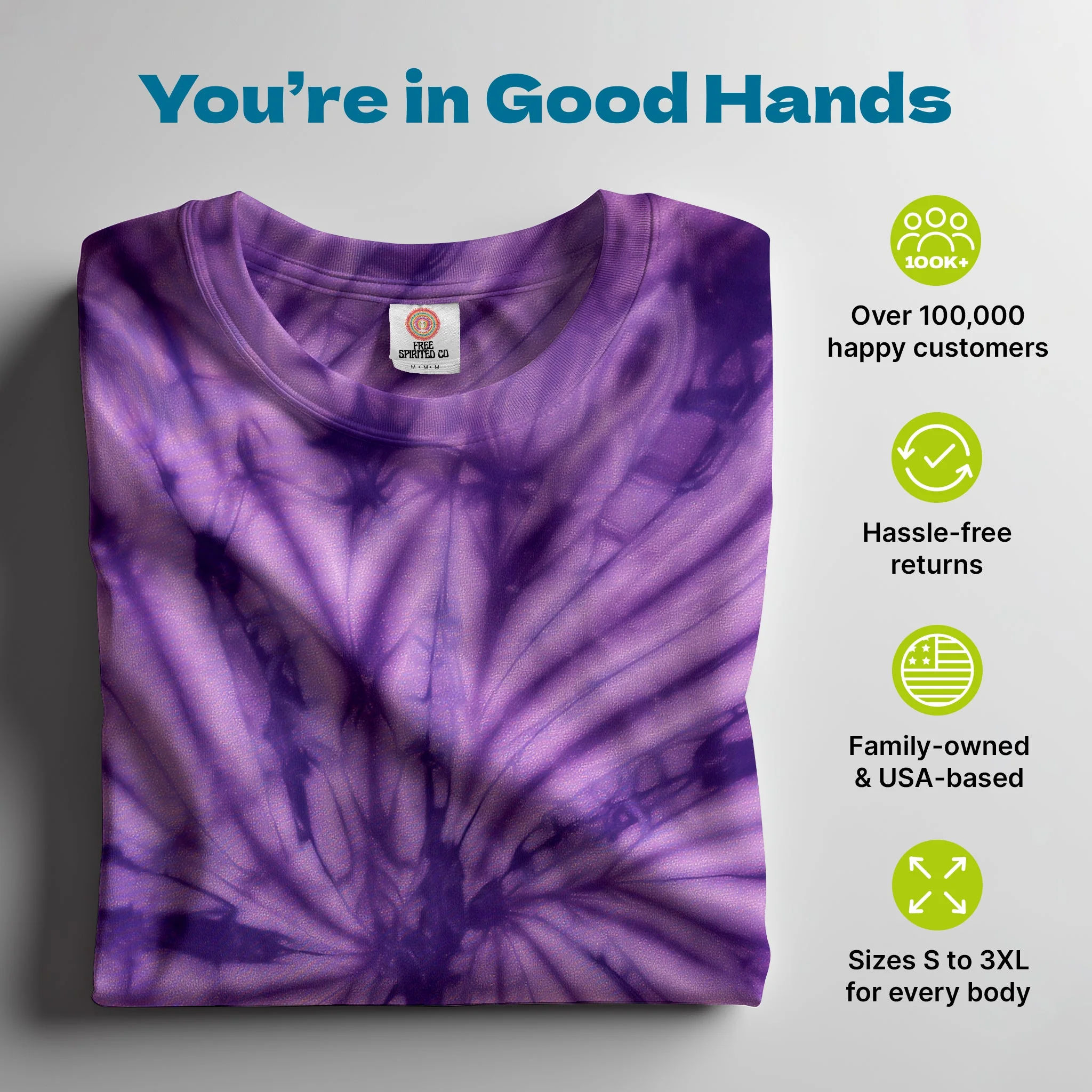 Purple Spider Hand Dyed Long Sleeve - Image 4