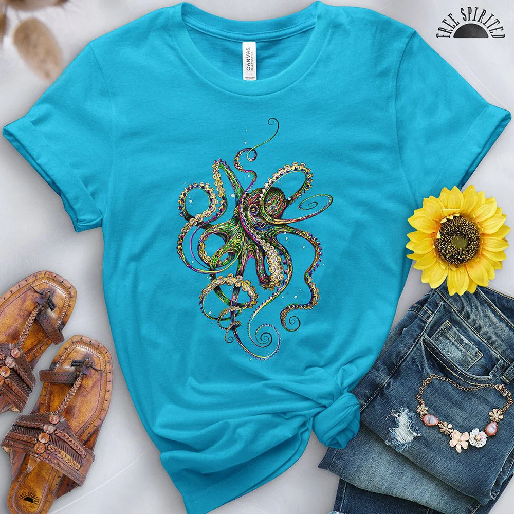 Psychedelic Octopus Tee - Image 2
