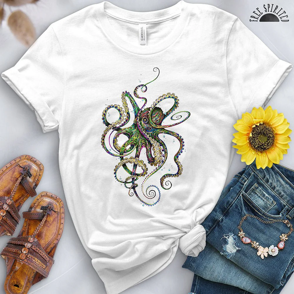 Psychedelic Octopus Tee - Image 3