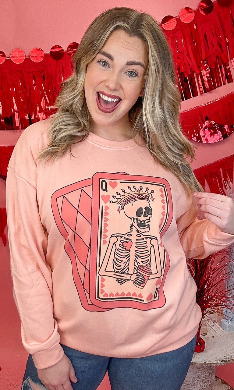 Queen of Hearts Graphic Sweatshirt - Image 2