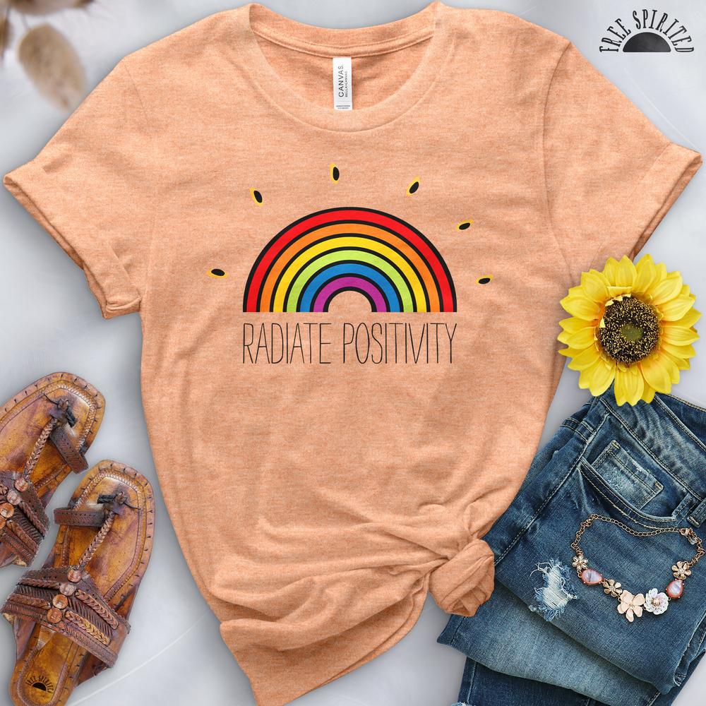 Radiate Positivity Rainbow Tee - Image 10