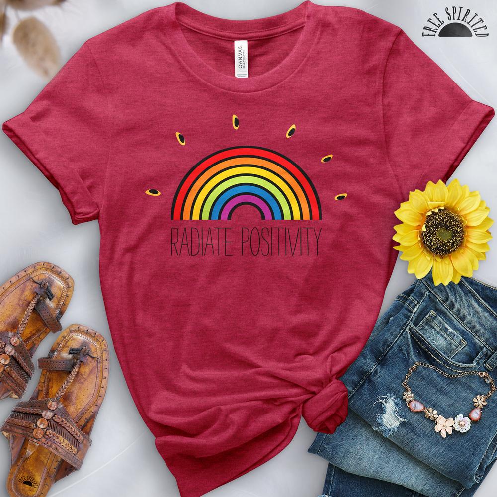 Radiate Positivity Rainbow Tee - Image 11
