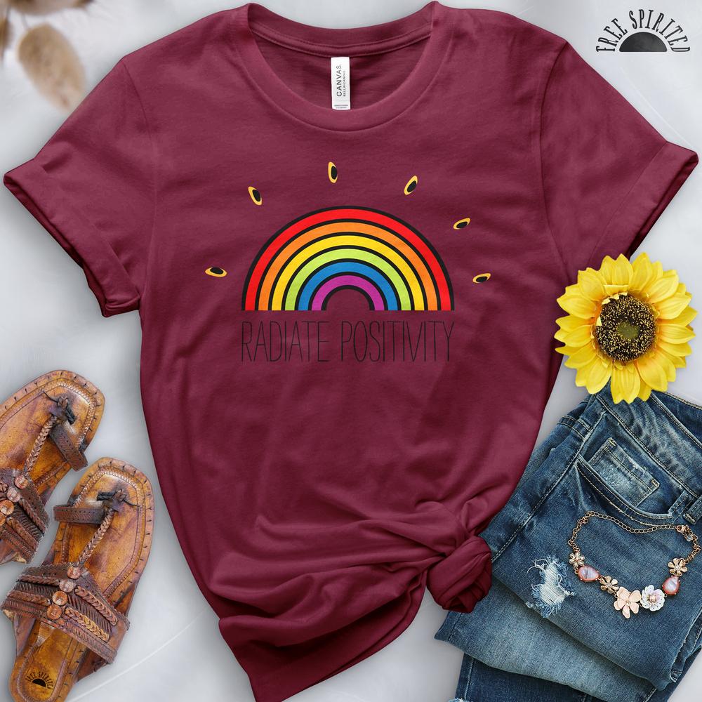 Radiate Positivity Rainbow Tee - Image 13