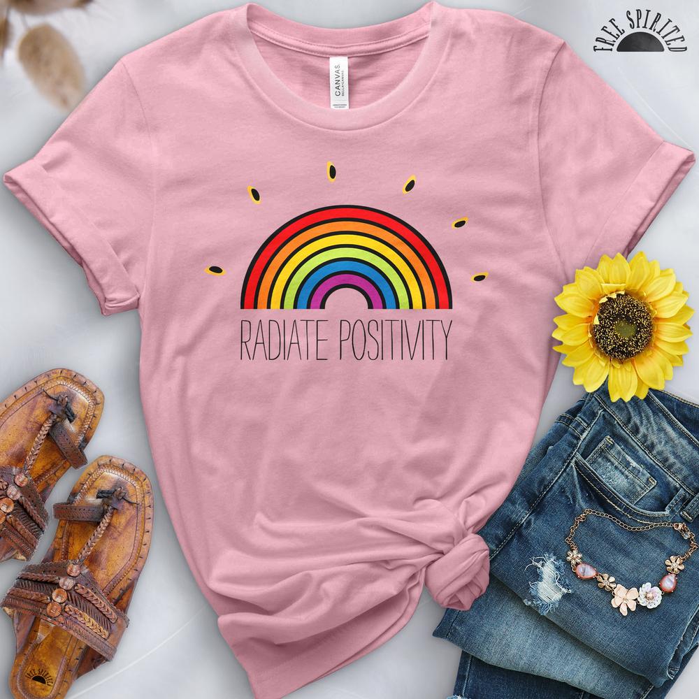 Radiate Positivity Rainbow Tee - Image 14