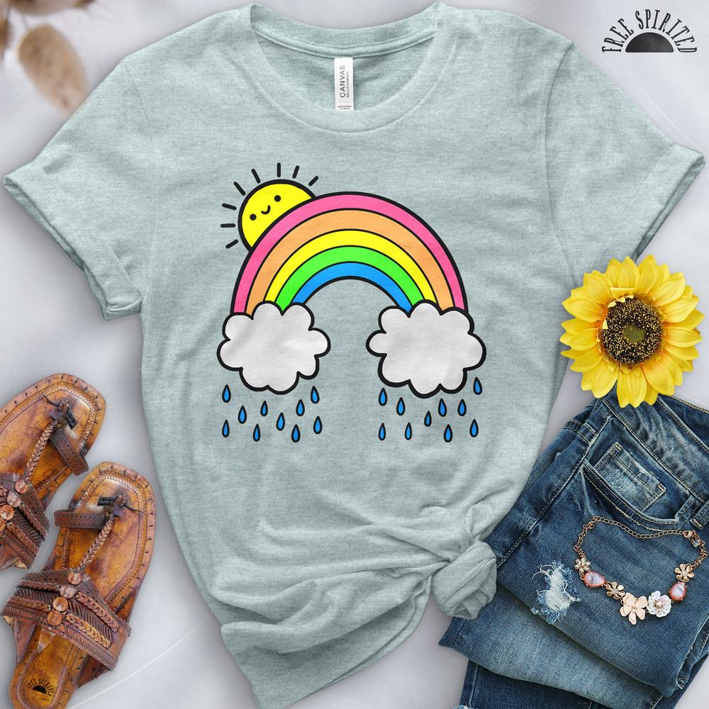 Rainbow Above the Clouds Tee - Image 5