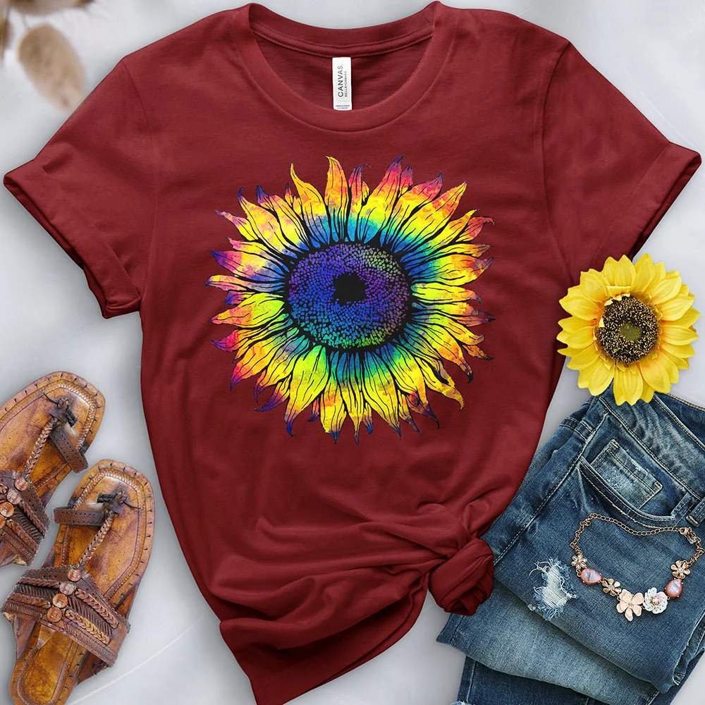 Rainbow Sunflower Tee - Image 5