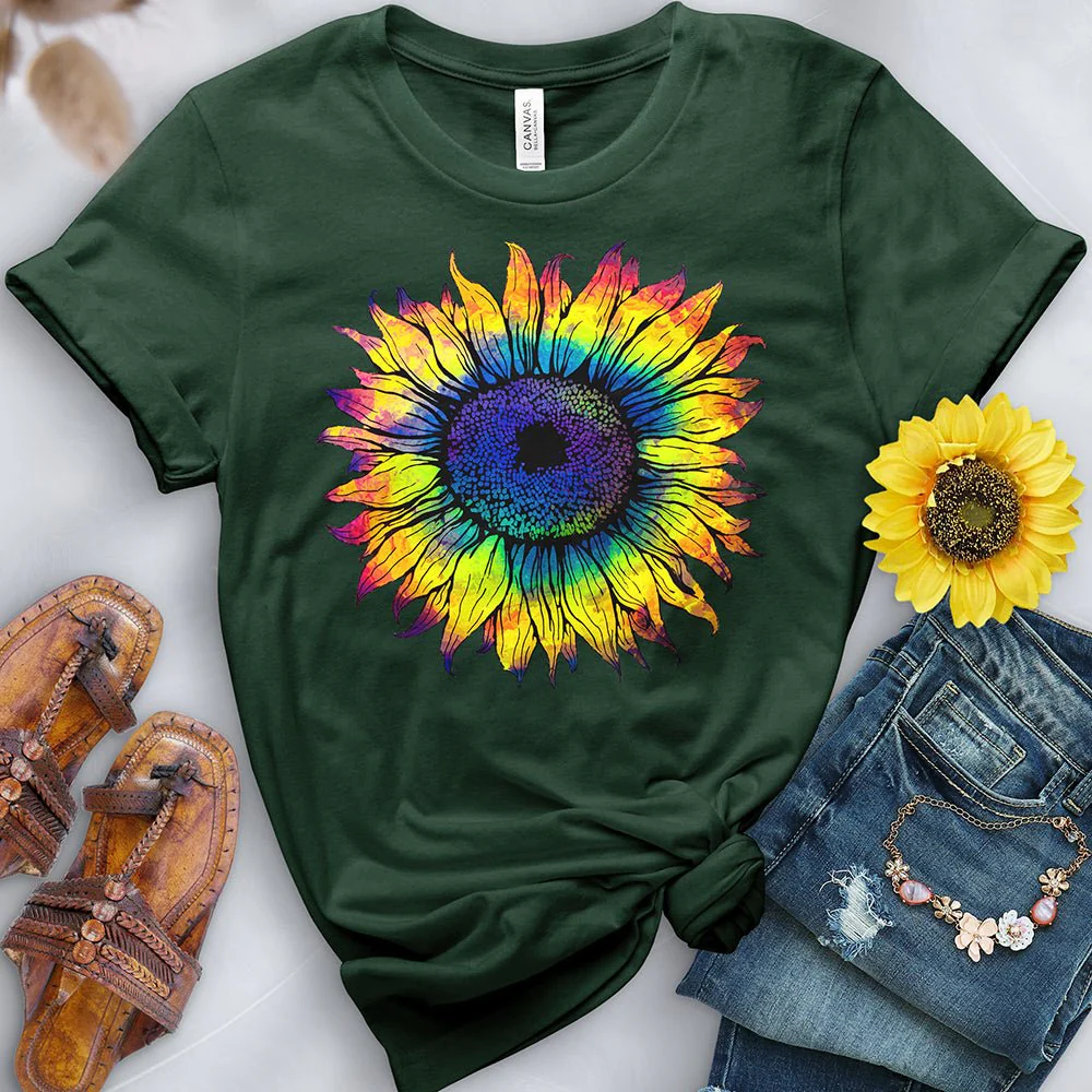 Rainbow Sunflower Tee - Image 7