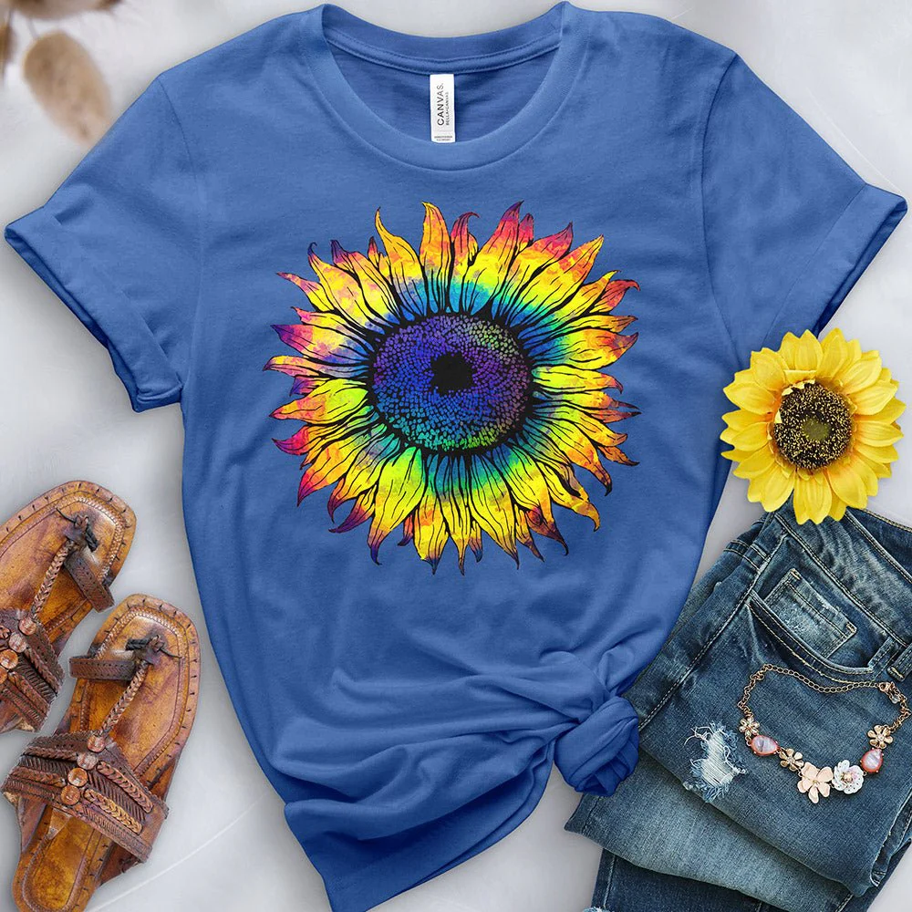 Rainbow Sunflower Tee - Image 8