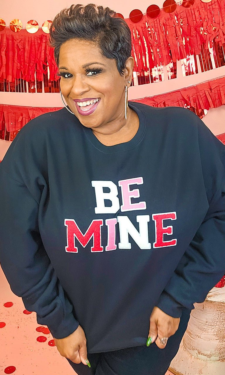 Soft Chenille Be Mine Sweatshirt - Image 2