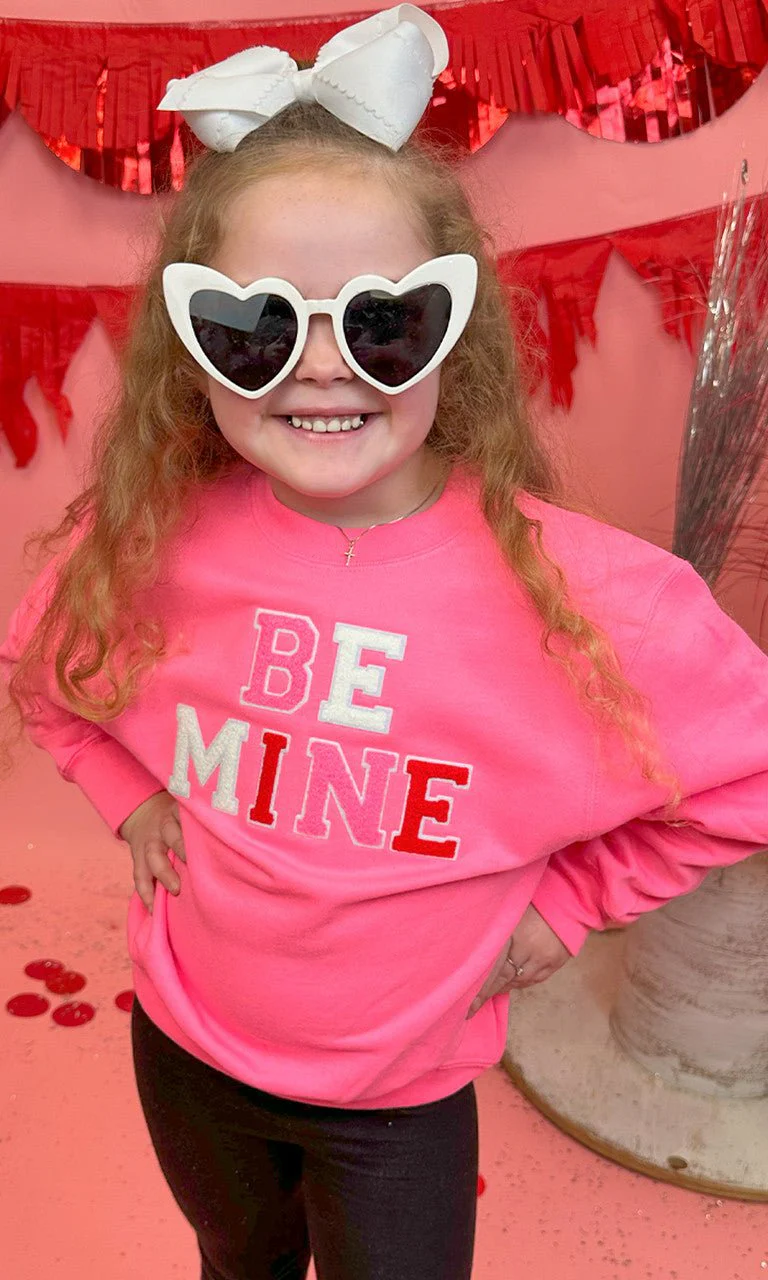Soft Chenille Be Mine Sweatshirt - Image 3