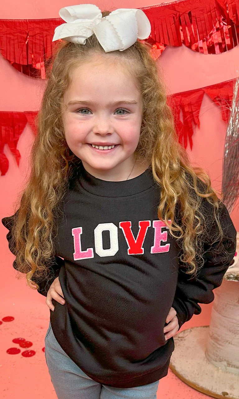 Soft Chenille Love Sweatshirt - Image 3