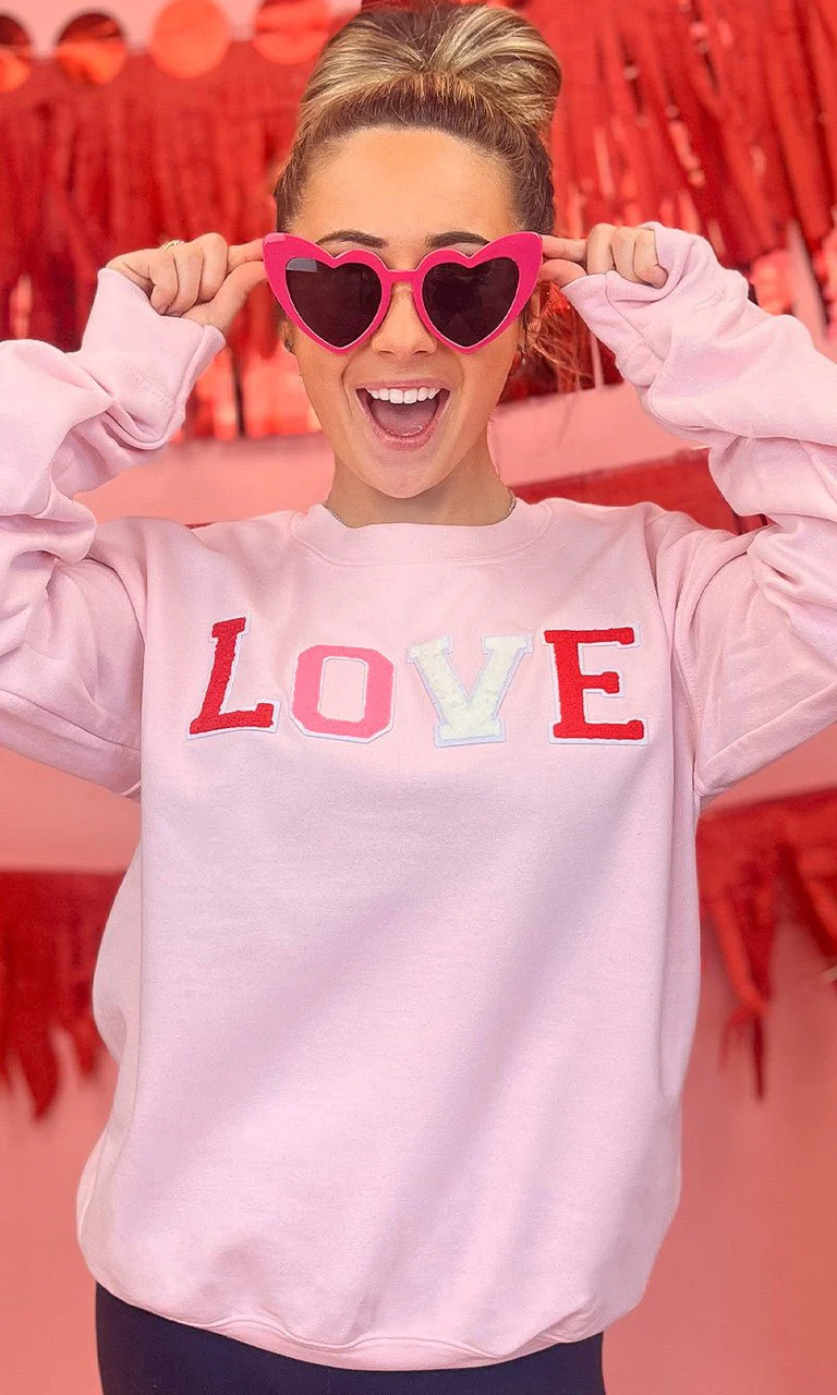 Soft Chenille Love Sweatshirt - Image 5