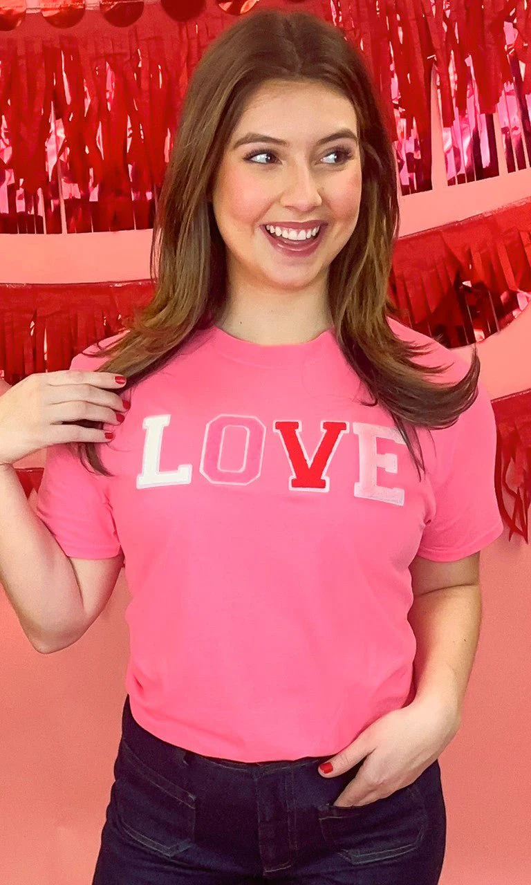 Soft Chenille Love T-Shirt - Image 3