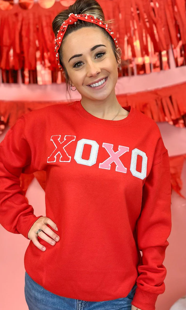 Soft Chenille XOXO Sweatshirt - Image 3
