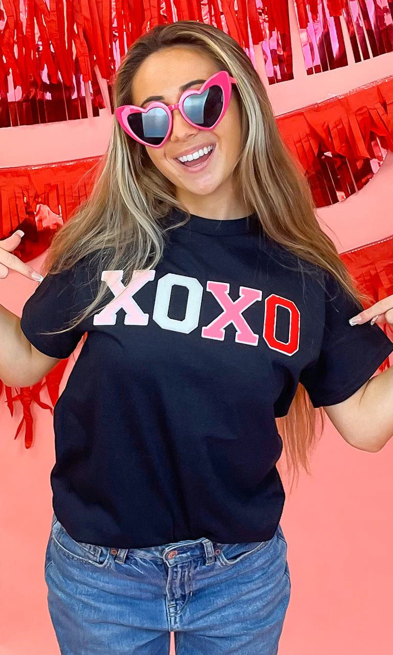 Soft Chenille XOXO T-Shirt - Image 2