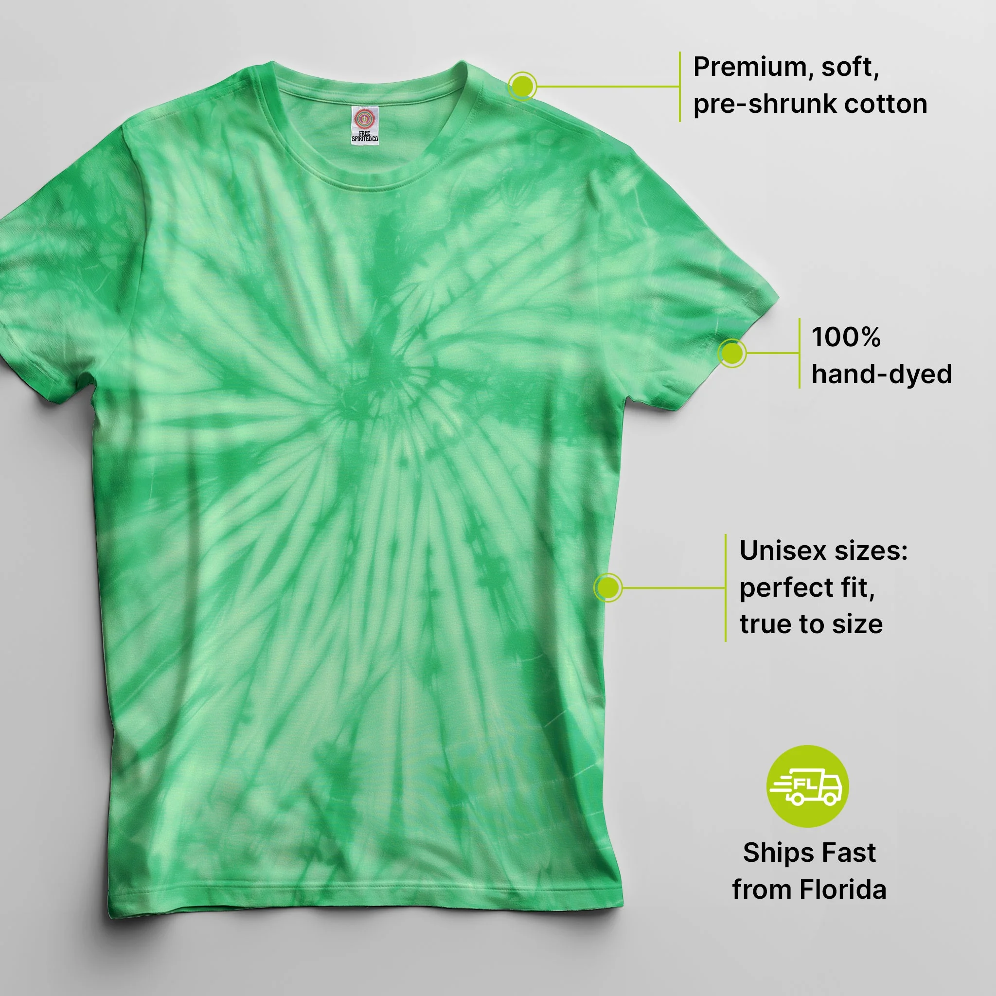 Spider Kelly Premium Hand-Dyed Comfort Shirt - Image 2